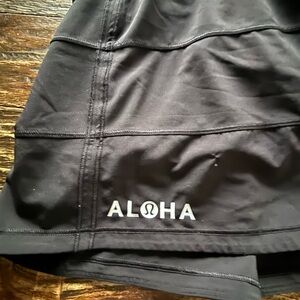 Black Lululemon ALOHA Athletic Skirt